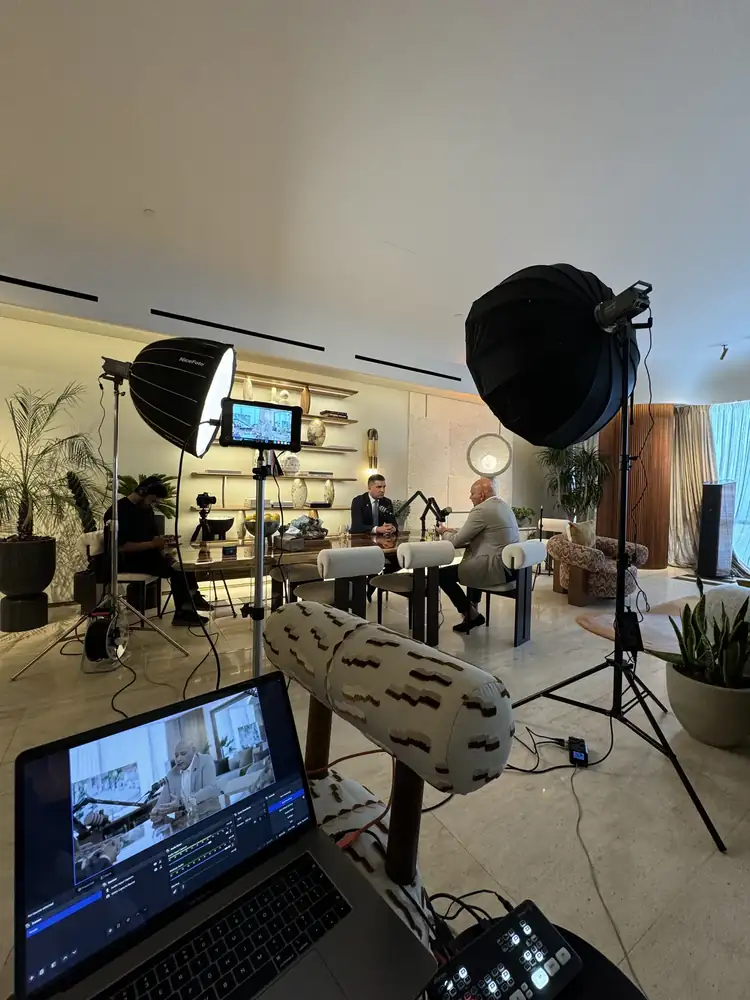 Live streaming and video production setup